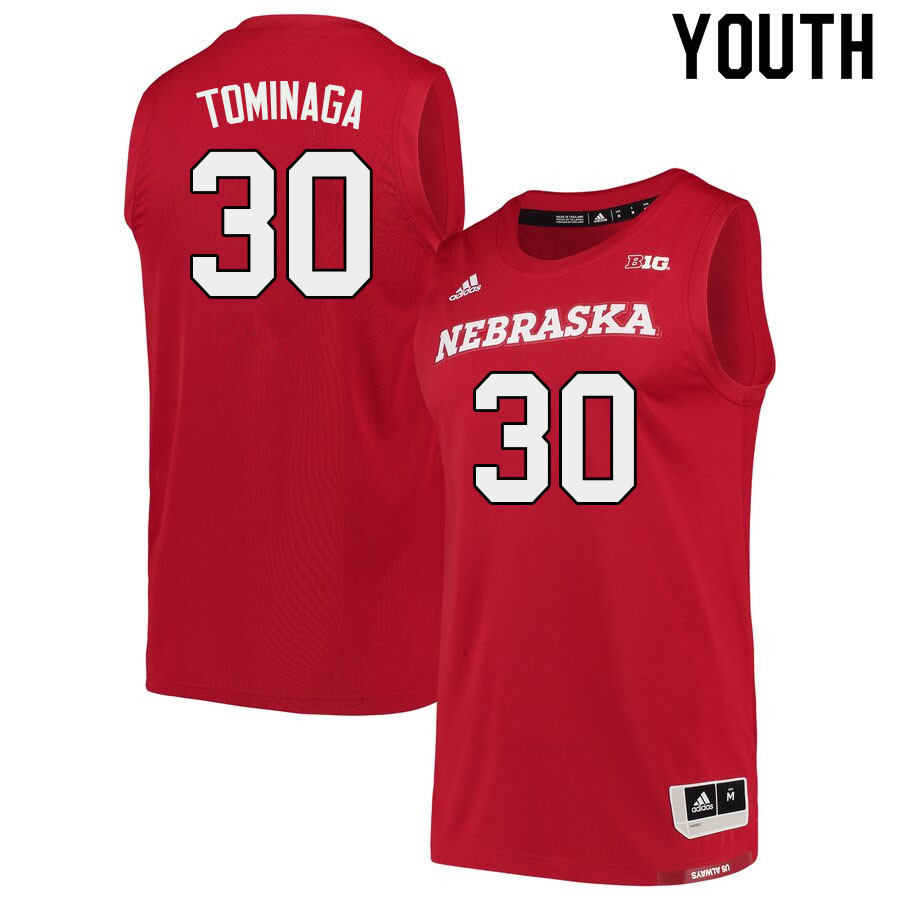 Youth #30 Keisei Tominaga Nebraska Cornhuskers College Basketball Jerseys Sale-Scarlet - Click Image to Close